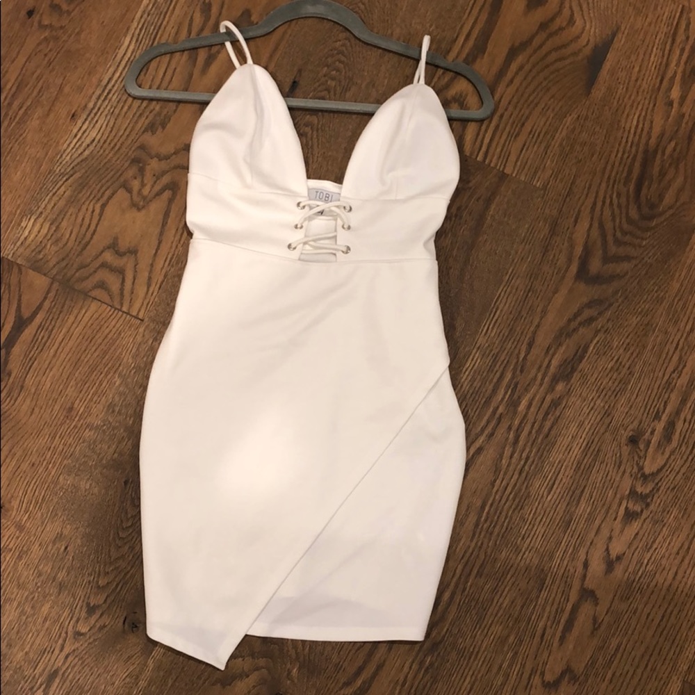 White cocktail dress